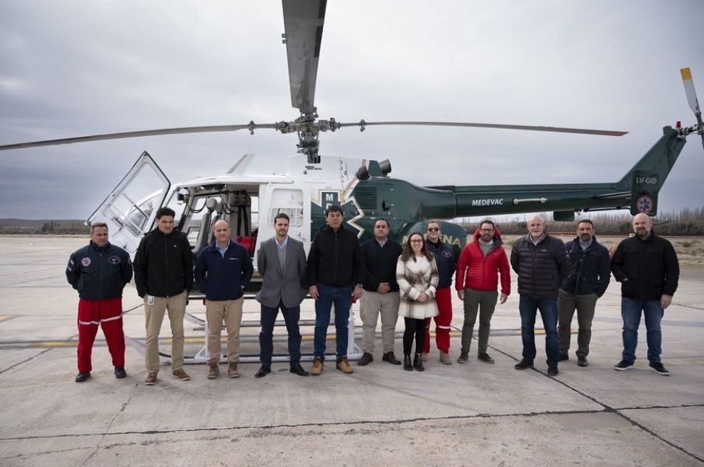 En Vaca Muerta ya presta servicios el helicóptero para emergencias sanitarias