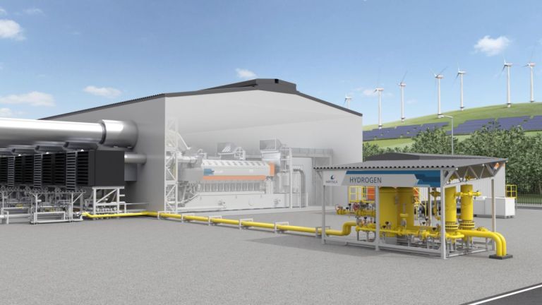 Hidrógeno: lanzan la primera planta de energía con motor a gran escala del mundo  thumbnail