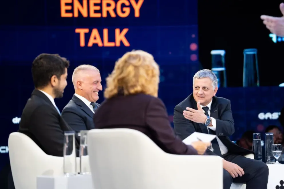 Marín durante su participación en la cita global del gas.
