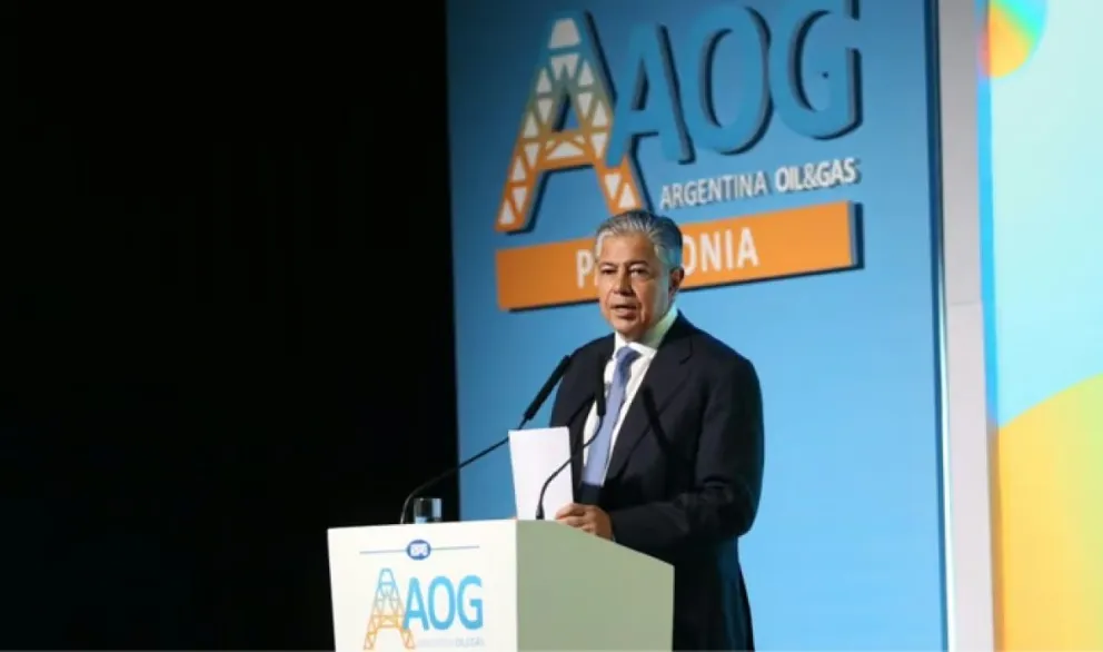 FIgueroa durante la apertura de la AOG Patagonia 2026.
